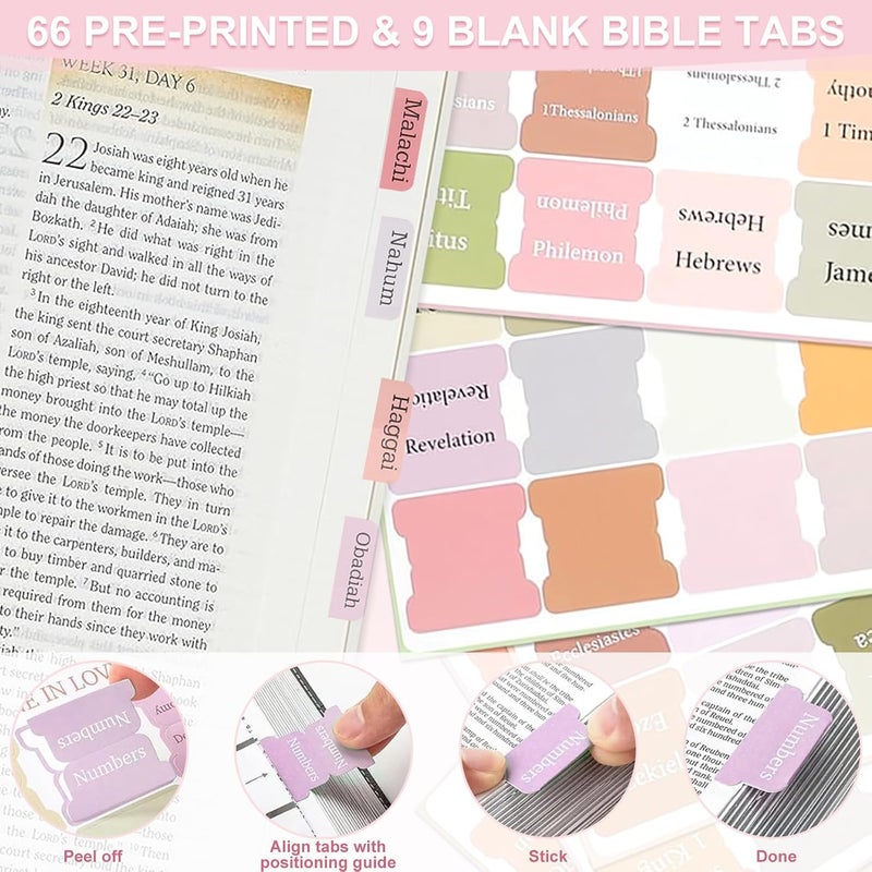 YOPCDJ Bible Study Supplies, Bible Journaling Kit, Bible Study Kit for Women, Aesthetic Book Annotation Kit, Bible Study Tools, Christian Gifts for Women, Christmas Gift - Image 4